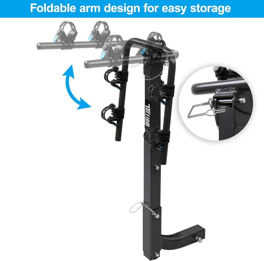 2-Bike Hitch Mount Rack with 2Inch Hitch Receiver, Black E34820
