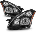 Black Housing Halogen Headlights for 2010-2012 Nissan Altima 4Dr Sedan D944