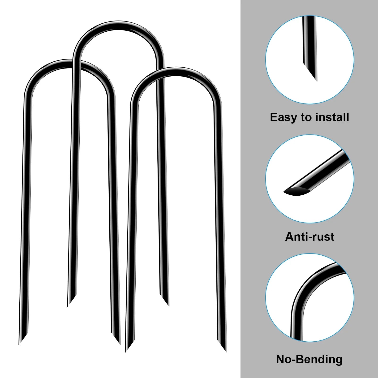 8 Pcs Heavy Duty Trampoline Ground Anchor Y69100