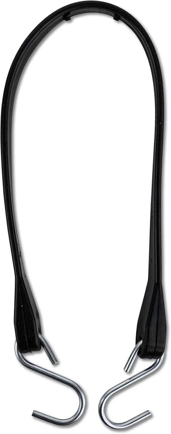 50 Pack Rubber Tarp Straps 31 Long EPDM with Crimped Hooks Bungee Cords A1899