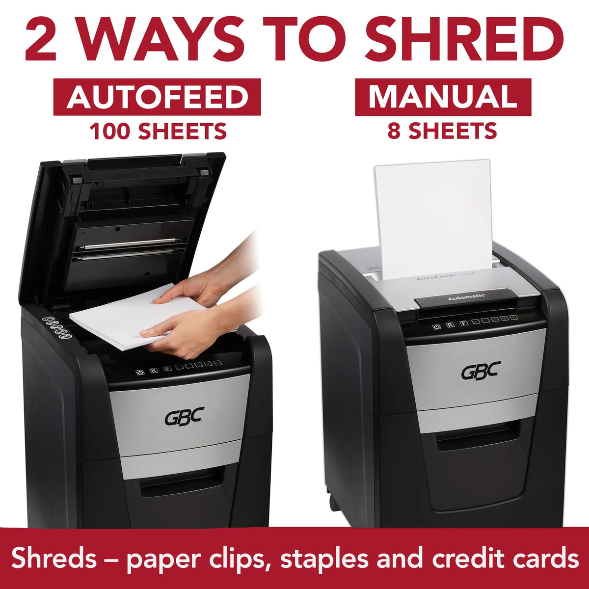 100 Sheet Cross-Cut Shredder F552497