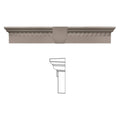 Clay Dentil Window Header with Keystone O208805