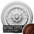 15 3/4x22OD x 1 7/8x22P Hand-Painted Walnut Ceiling Medallion X949789