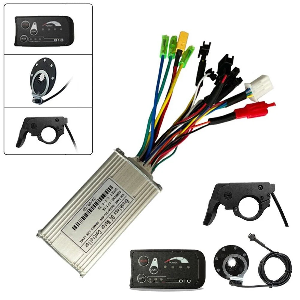 36/48V 17A Sine Wave Controller S810 Display Throttle 8 PAS Kit For E-bike MTB V42056