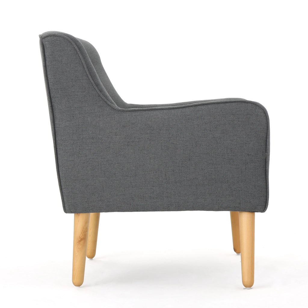 Charcoal Fabric Arm Chair W972