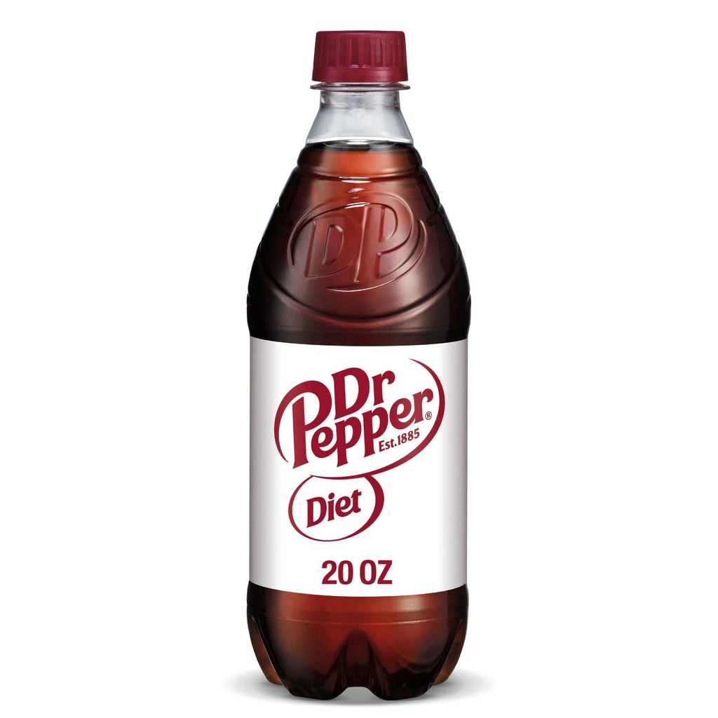 Diet Dr Pepper Soda 20oz Bottles, Quantity of 12 F52888