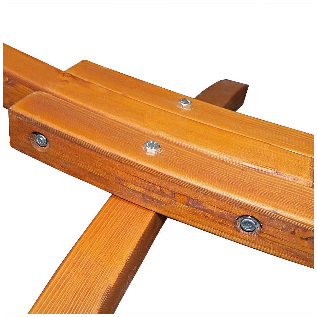12 ft. Curved Arc Wood Hammock Stand J6926