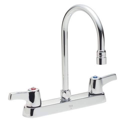 Two Handle Cast Deck-Mount Faucet J450379