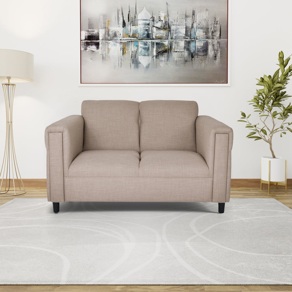 Solid Wood Frame Loveseat Sofa V99144