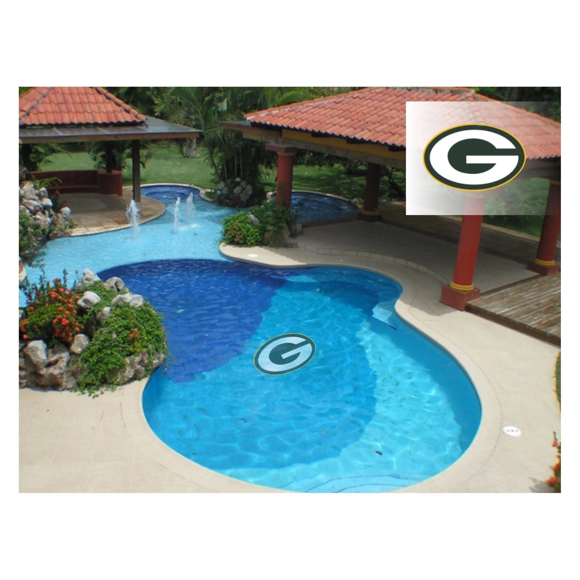 Large Swimming Pool Graphic Mat B61602