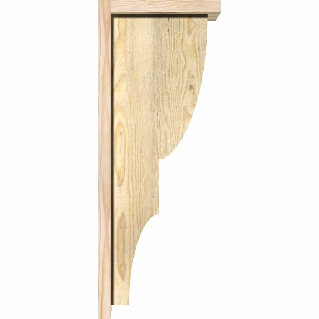 Ridgewood Rough Sawn Corbel with Backplate, Douglas Fir M251