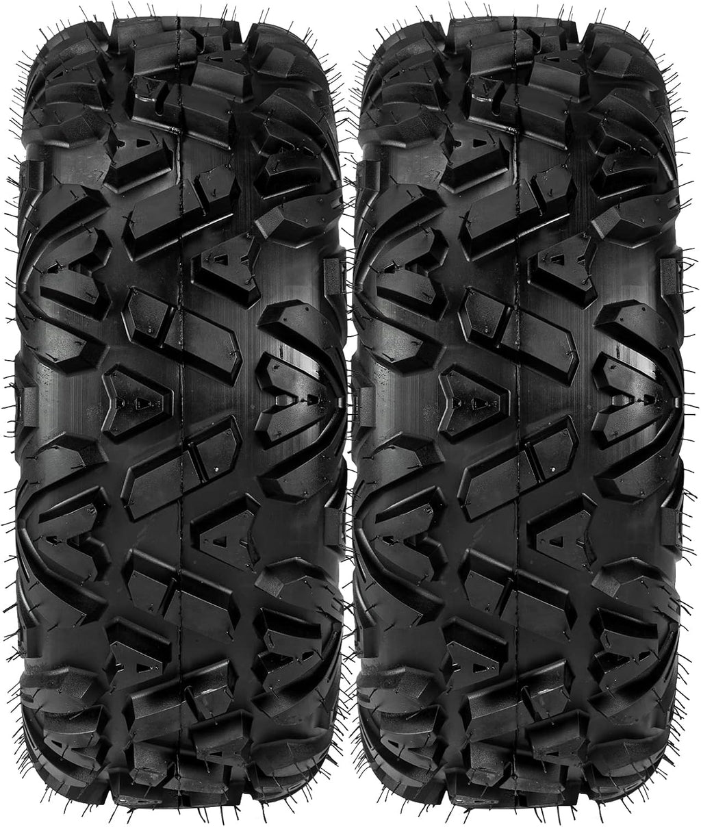 25x10-12 ATV UTV Tubeless 6PR Tires Set of 2 M82193