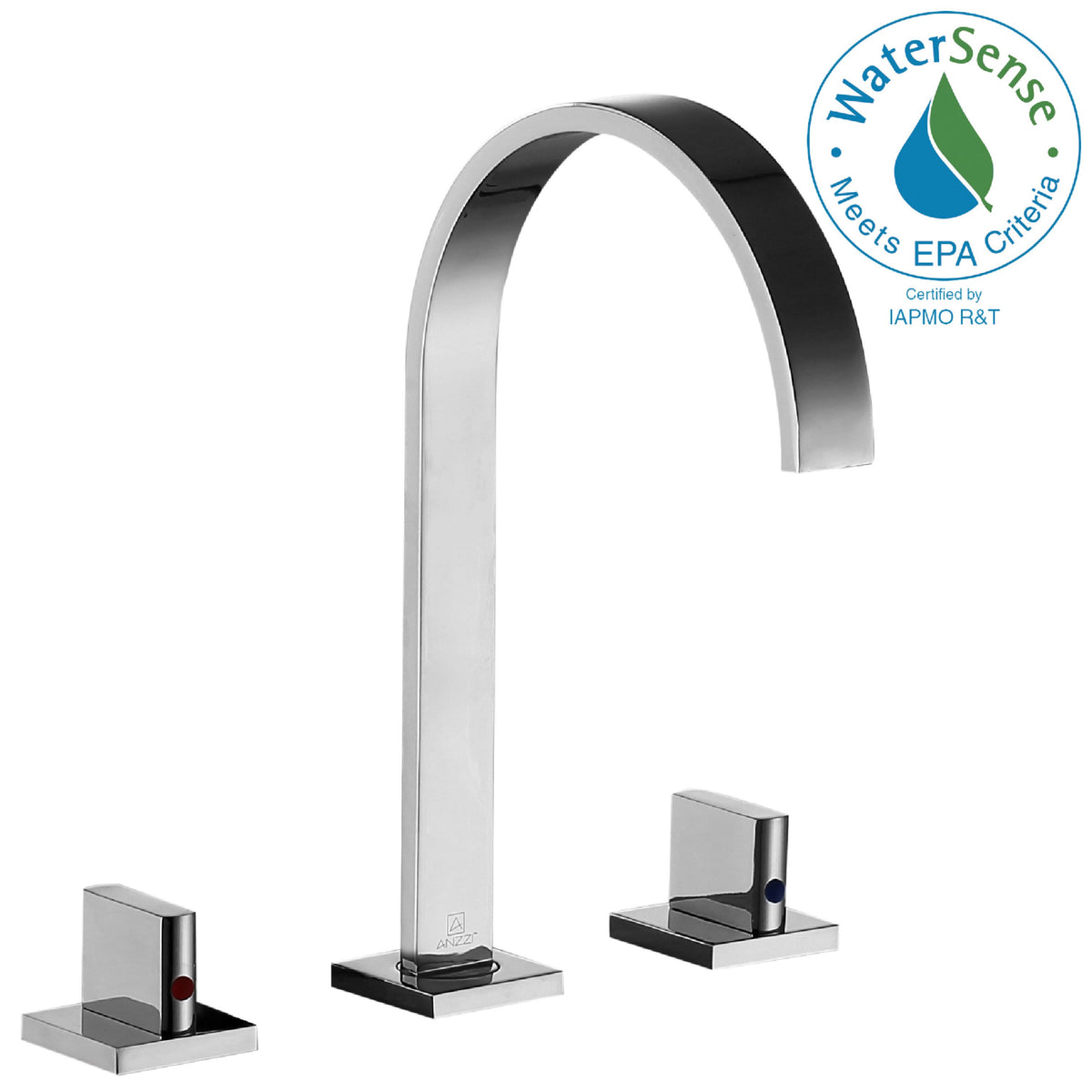 Polished Chrome Widespread 2-Handle Bathroom Faucet Y736419