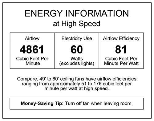 52 inch Oil Rubbed Bronze Ceiling Fan with Light Kit Y407196
