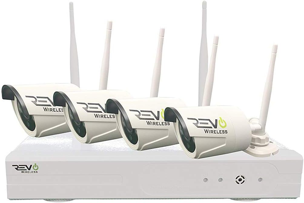 4CH Wireless NVR Security System with 1TB HDD & 4X 1080p Battery Operated Cameras with 2-Way Audio K778