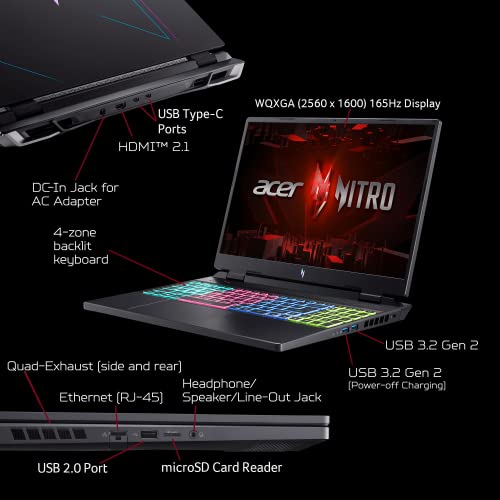 16" 165Hz IPS Gaming Laptop, AMD Ryzen 7 7840HS, NVIDIA GeForce RTX 4060, 16GB DDR5, 512GB SSD M3326