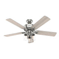 Brushed Nickel Ceiling Fan with LED Light L206607
