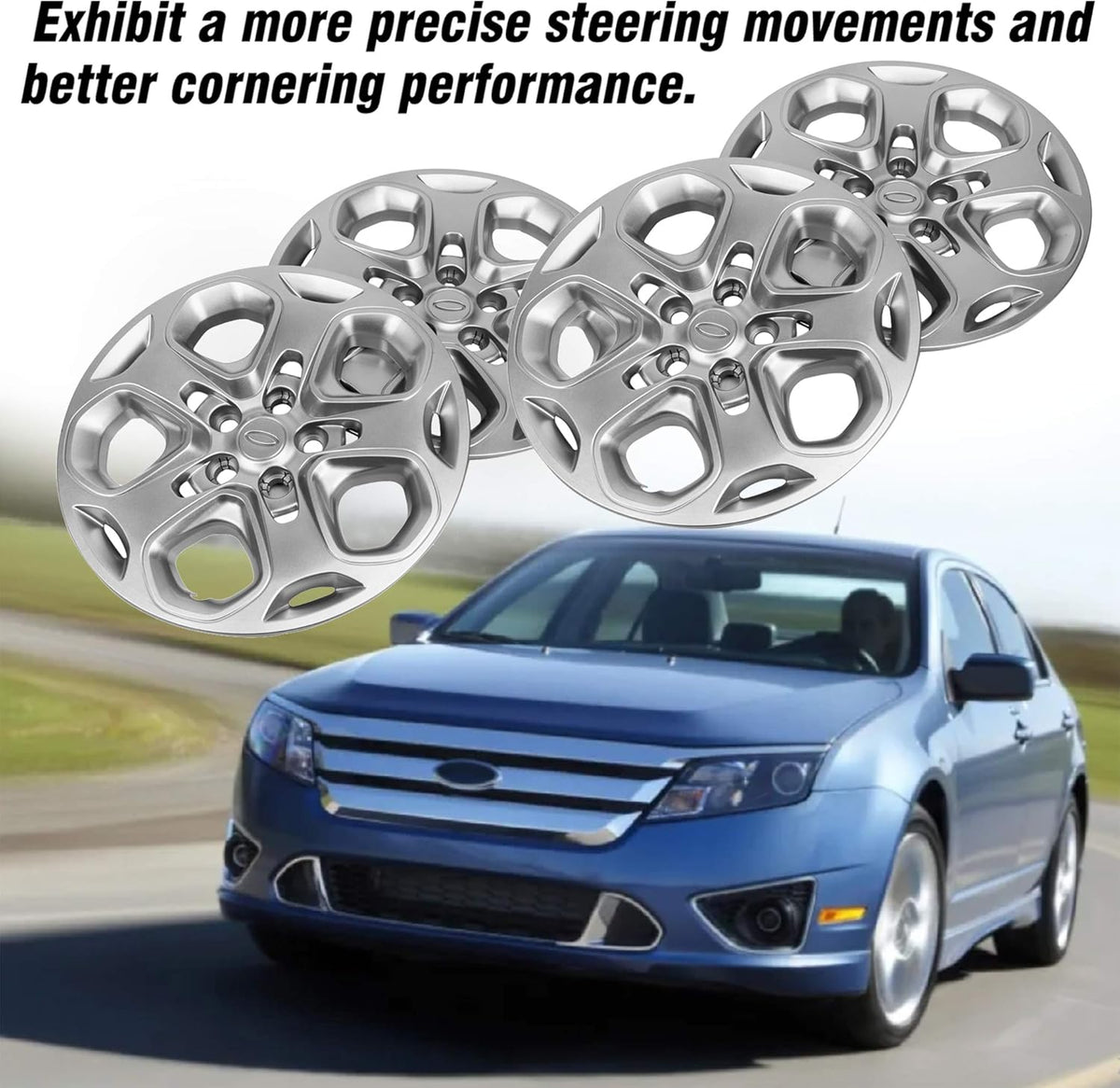 17 inch 5-Spoke ABS Wheel Covers Set of 4 X311204