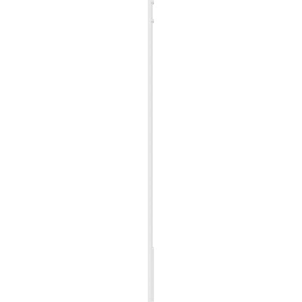 6x22W x 96x22H x 2x22P Flat Panel PVC Pilaster with Decorative Capital and Base (Pair) I5284