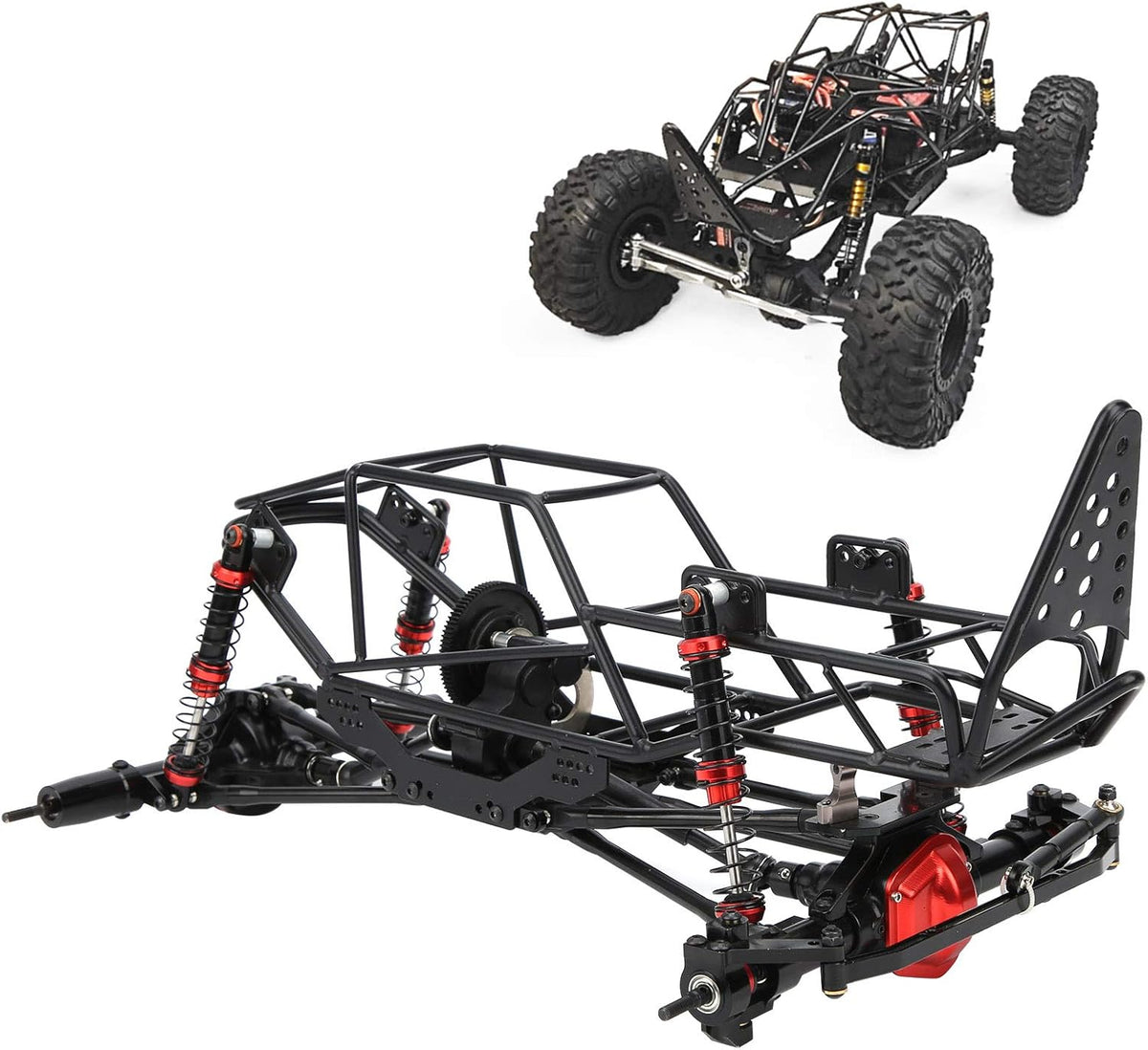Black Metal RC Car Chassis Frame N306425