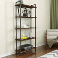 5-Tier Solid Pine Wood Bookcase L120