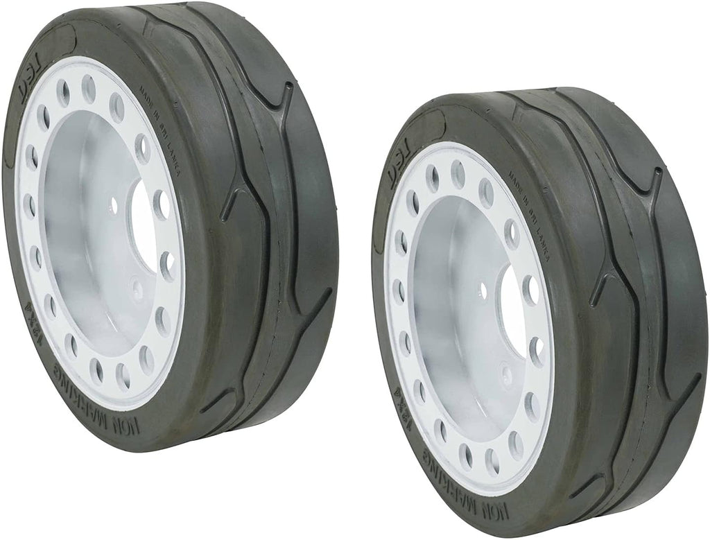 (2 Pack) Scissor Lift Tires 12 x 4, Non-Marking Wheel Assembly F8711