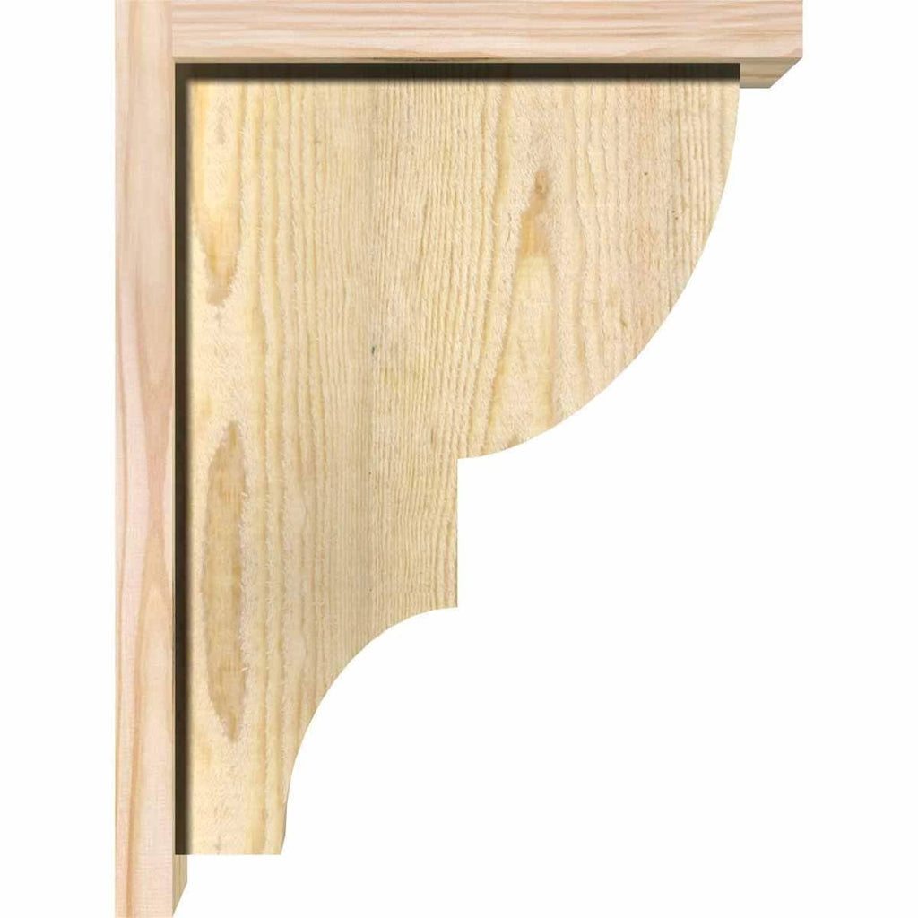 Ridgewood Rough Sawn Corbel with Backplate, Douglas Fir M251