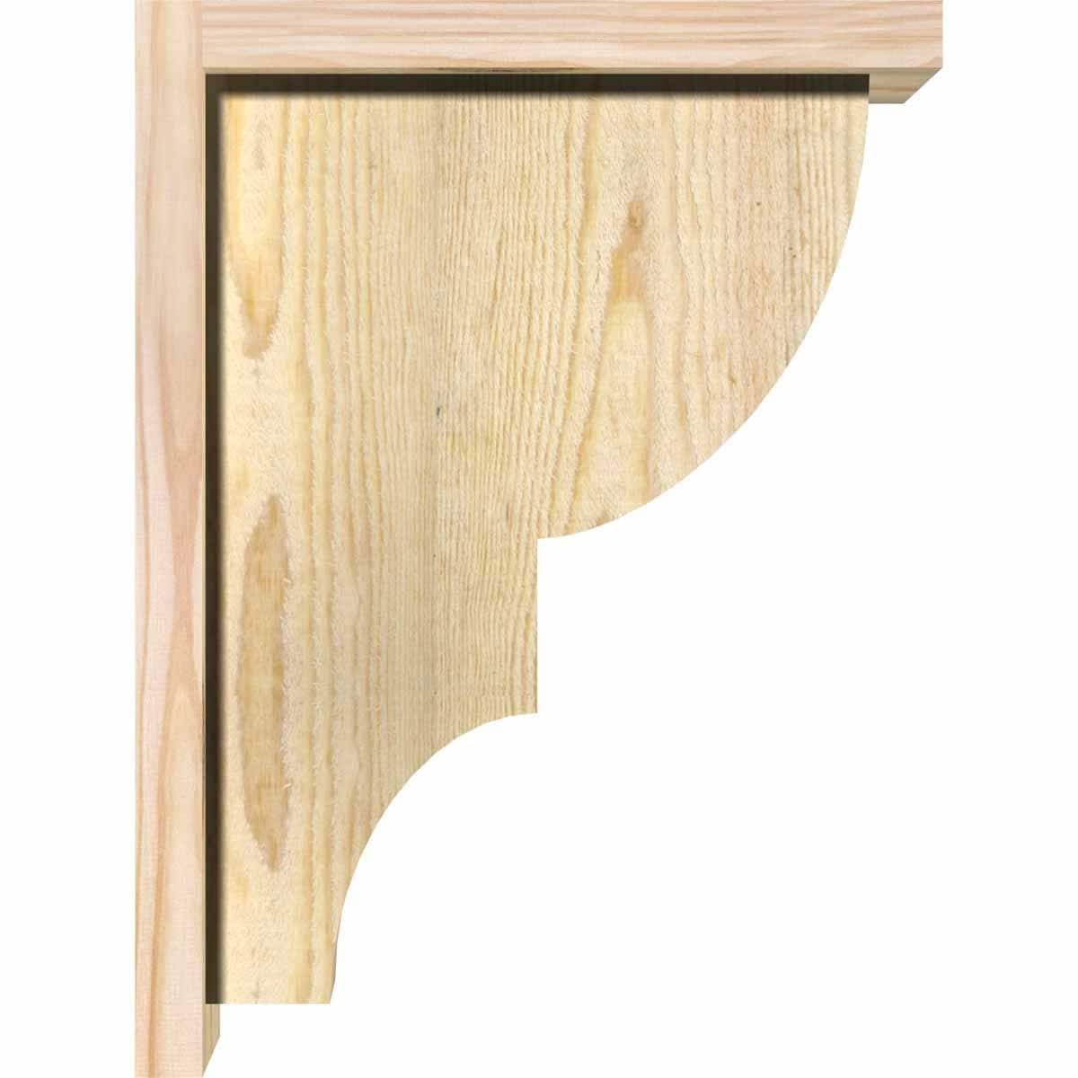 Ridgewood Rough Sawn Corbel with Backplate, Douglas Fir M251