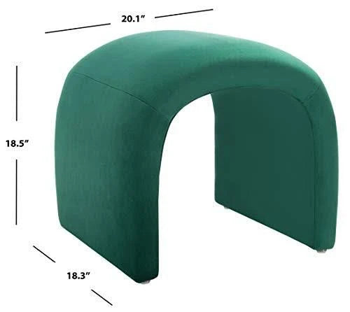 Emerald Velvet Ottoman Y1851