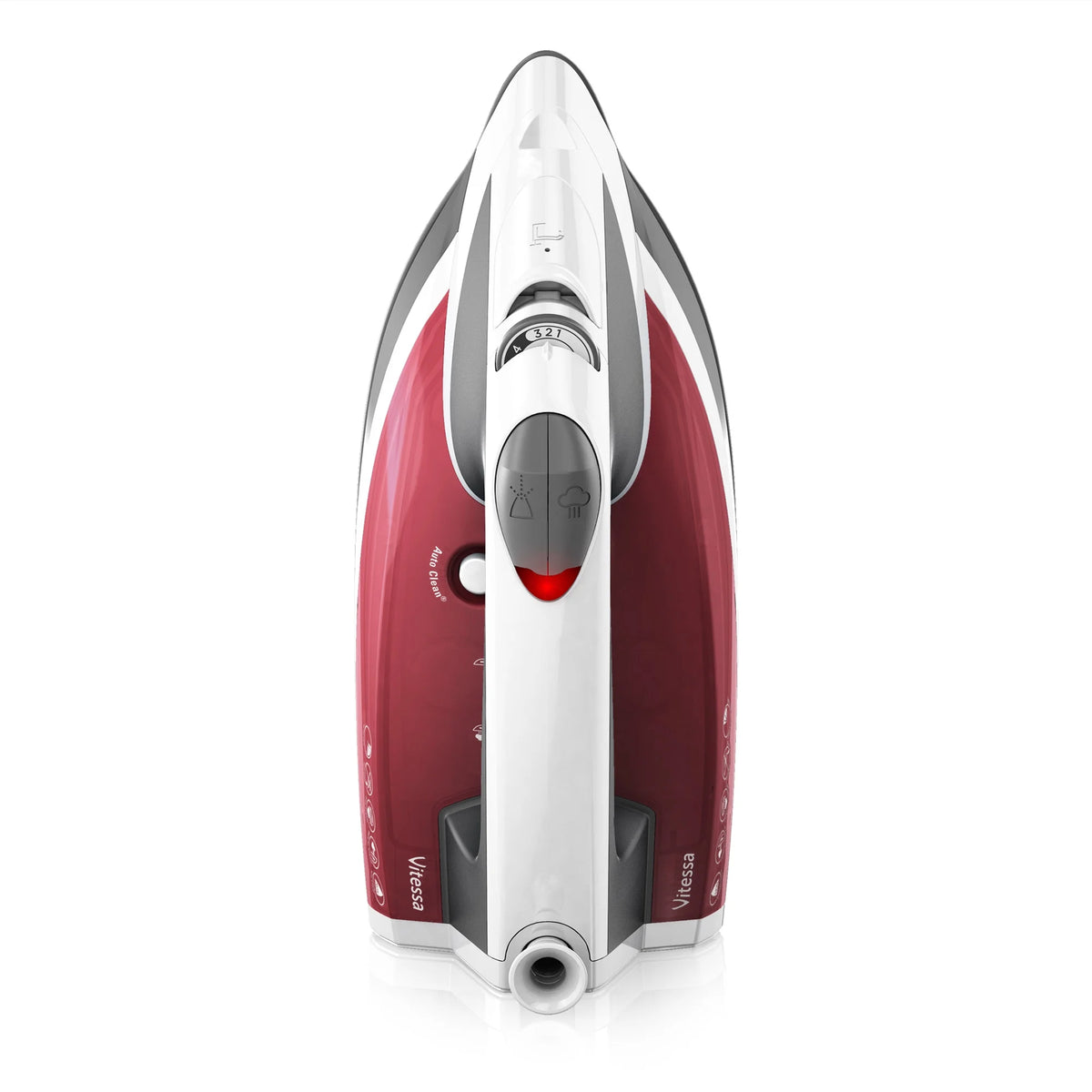 Red Steam Iron D148