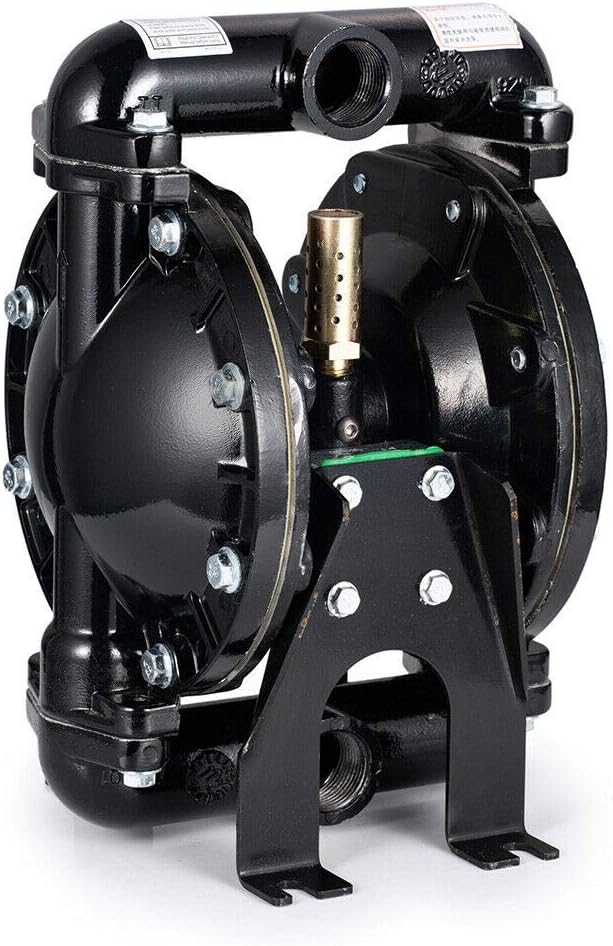 Air-Operated Double Diaphragm Pump, 1 inch Inlet & Outlet, Aluminum, 35 GPM Max 120PSI A13900