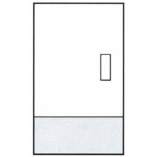 Brushed Bronze Door Kick Plate 8 x 28 Inches W370