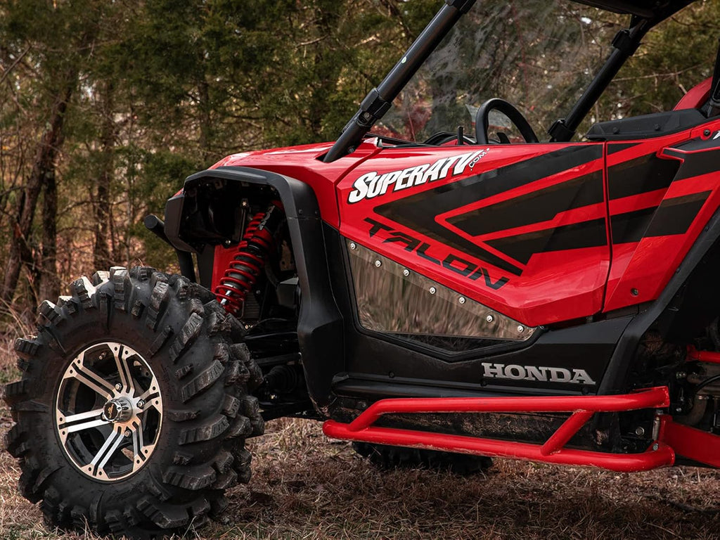 Clear Lower Doors for Honda Talon 1000X / 1000R / 1000X-4, 2 Front Lower Doors, 1/4” Clear Polycarbonate H463676