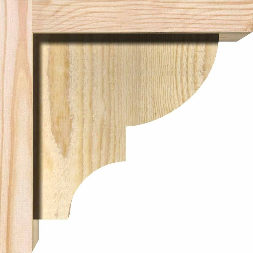 Ridgewood Rough Sawn Corbel with Backplate, Douglas Fir M251