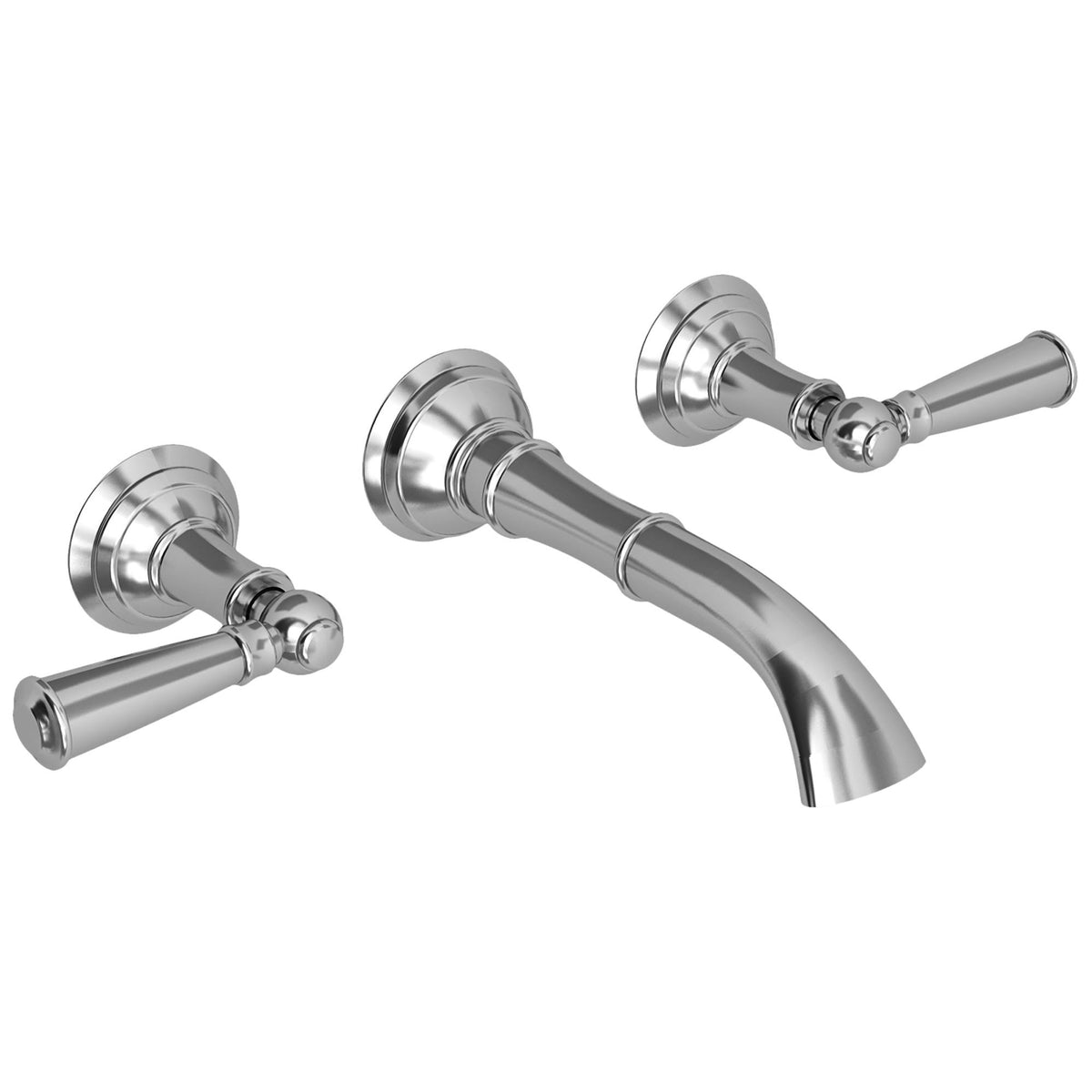 Wall Mount Lavatory Faucet Satin Nickel Q87340