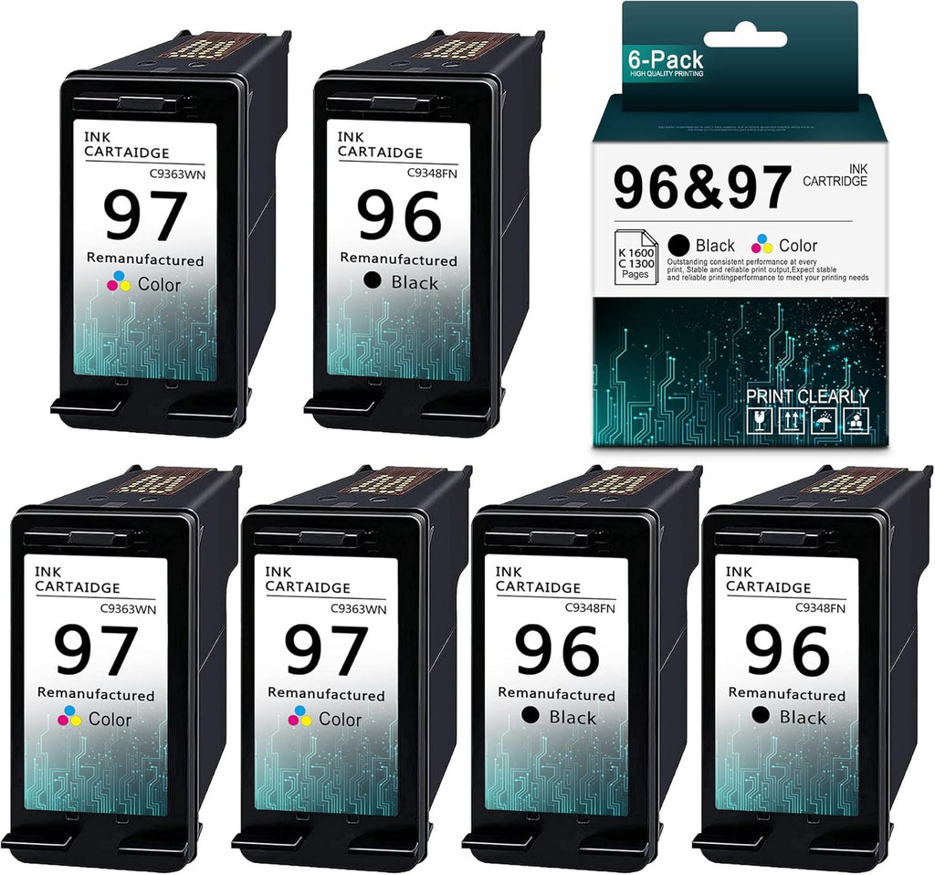 6-Pack Remanufactured Ink Cartridge for HP Officejet Deskjet Printer K85769