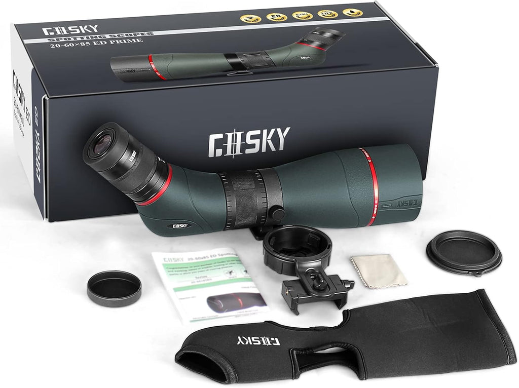 20-60x85mm ED Spotting Scope with Smartphone Adapter D52652