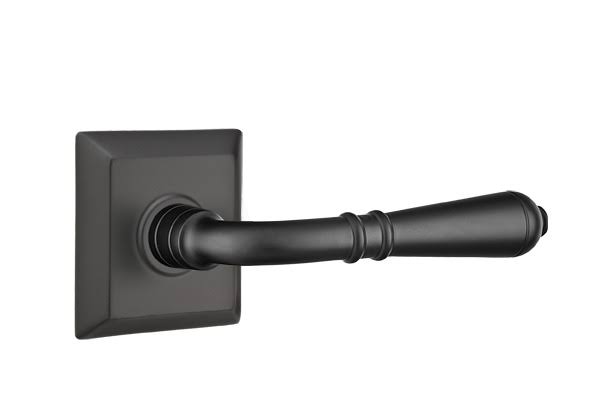 Flat Black Privacy Lever Set B579