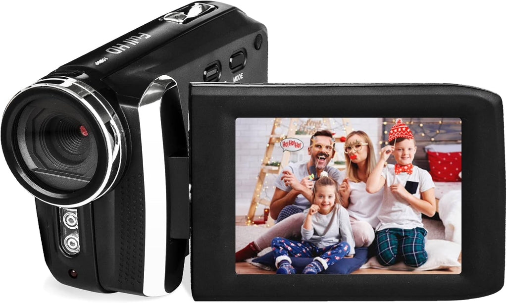 Kids Video Camcorder FHD 1080P 12.0MP 2.8 Inch LCD 8X Digital Zoom Camera Black Pack of 2 P8468