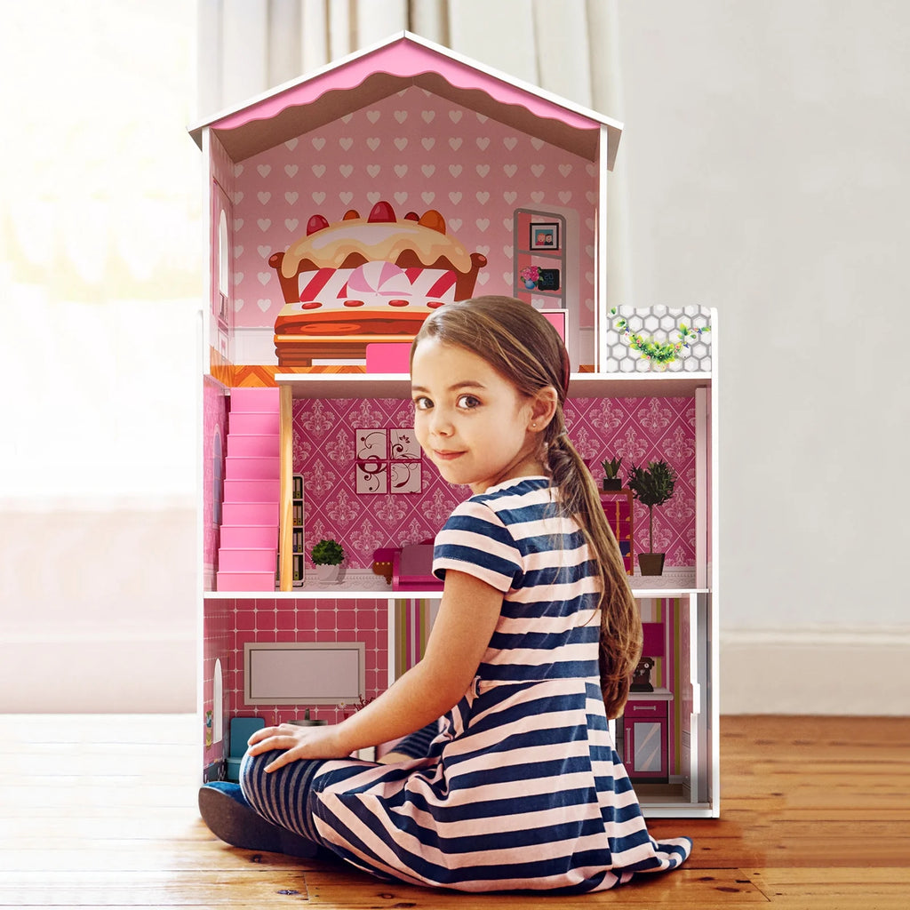 Wooden Dollhouse V3086