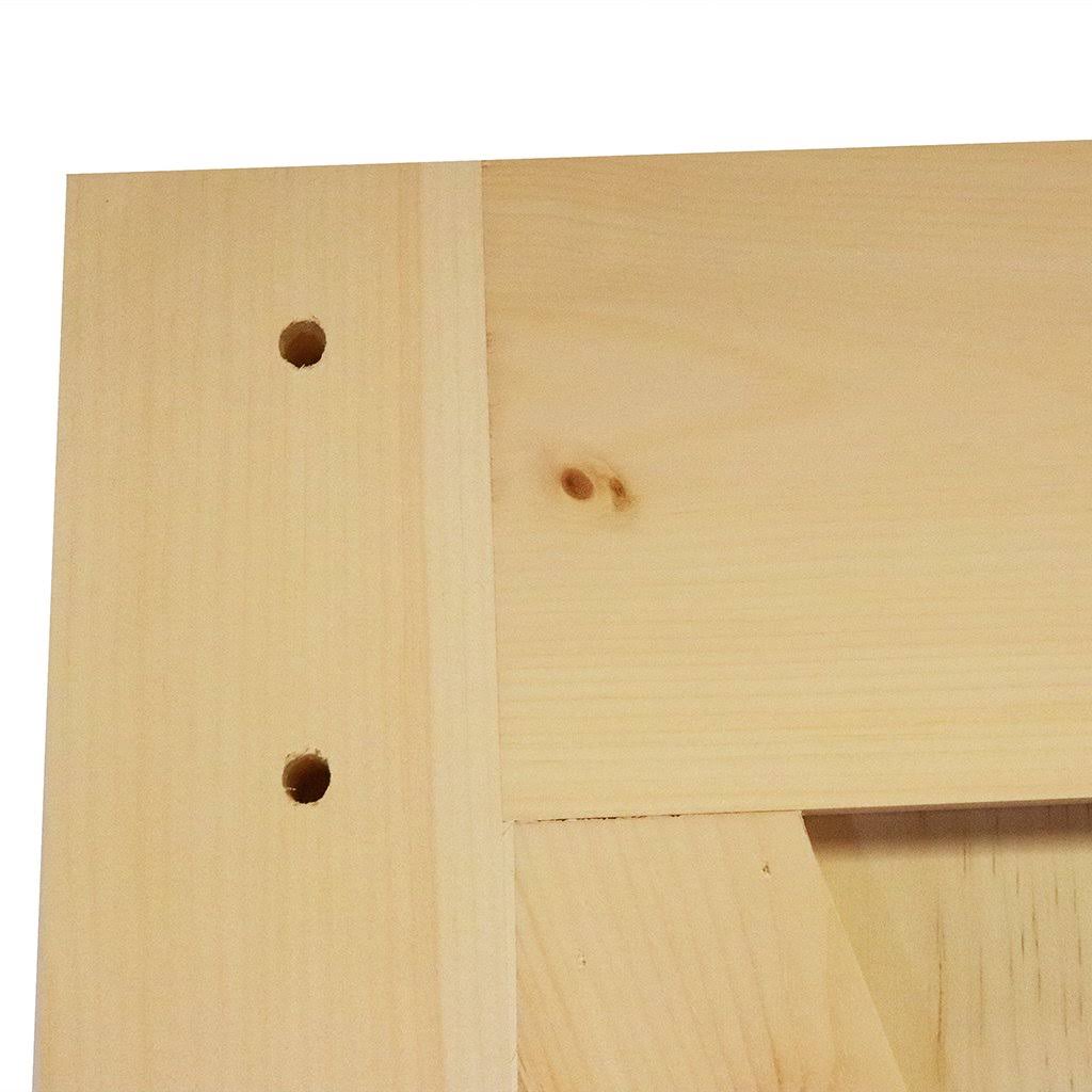 Solid Pine Unfinished Barn Door Slab F70132