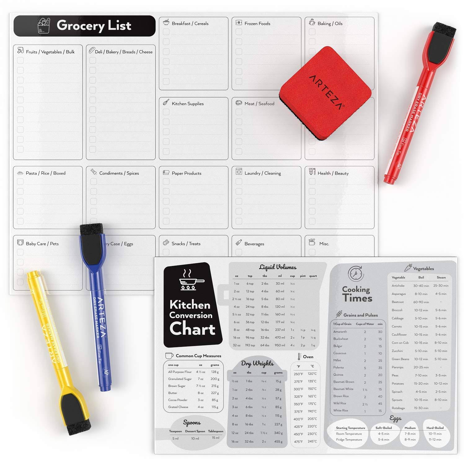 Magnetic Monthly Calendar Set, Dry Erase, White M1028
