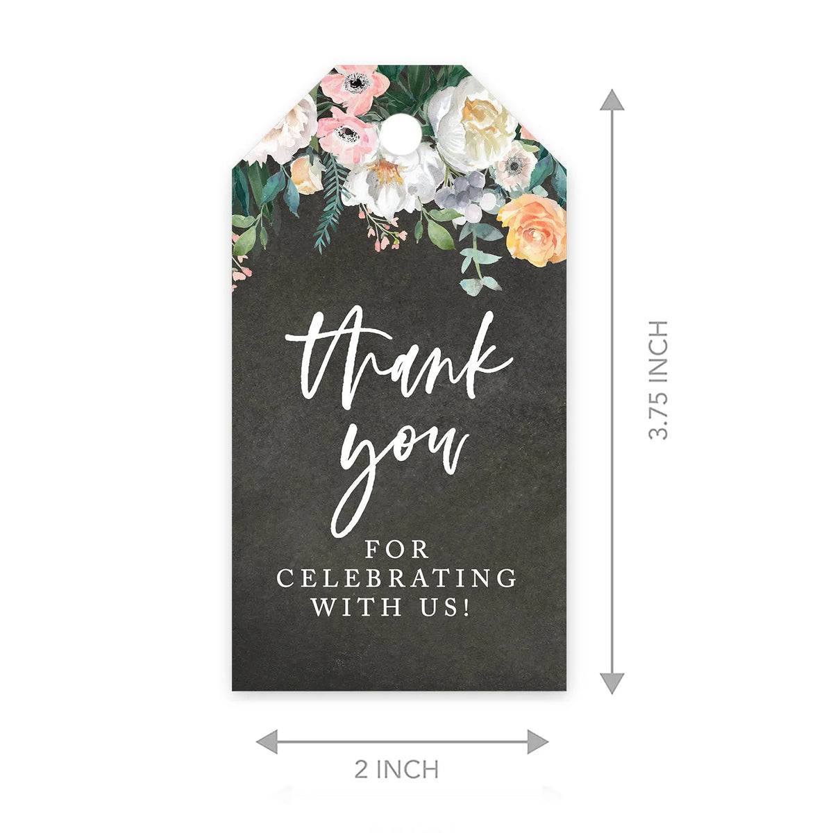 100-Pk Cardstock Gift Tags with Bakers G375