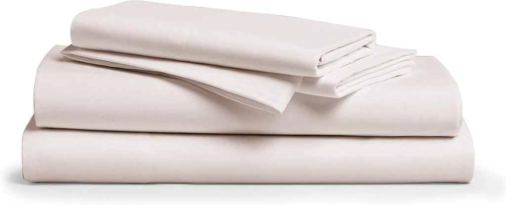 White 100% Egyptian Cotton Sheet Set, 4 Piece, California King, Deep Pocket I2064