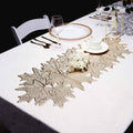 Gold Maple Leaf Vinyl Table Runner W595008