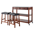 Stainless Steel Top Cherry Kitchen Cart H973