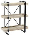 White Washed Natural Bookcase D2939