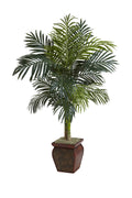 4.5 ft. Golden Cane Palm with Decorative Container U425094