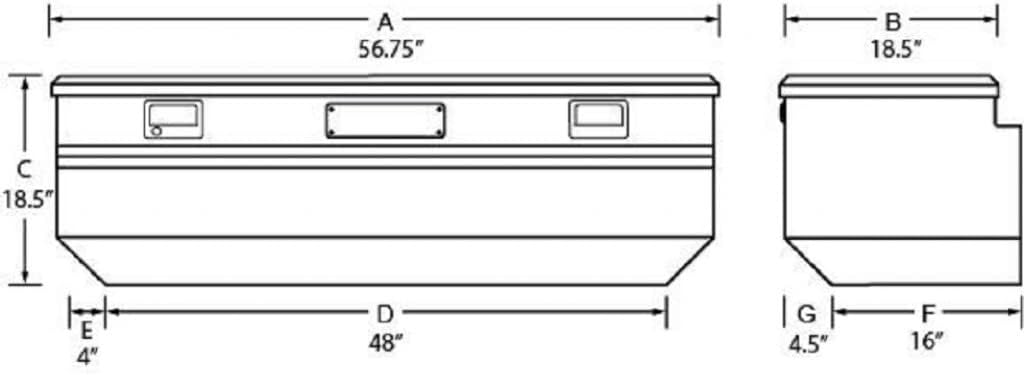 Black Aluminum Flush Mount Box O352404
