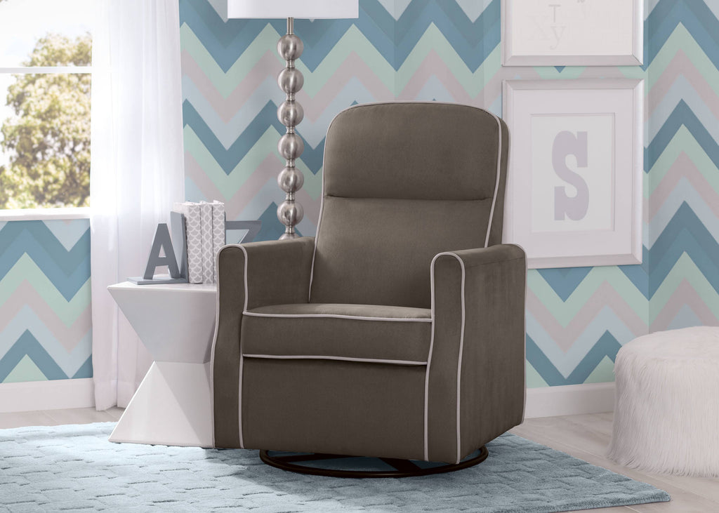 Navy Swivel Glider Rocker Chair Q963092